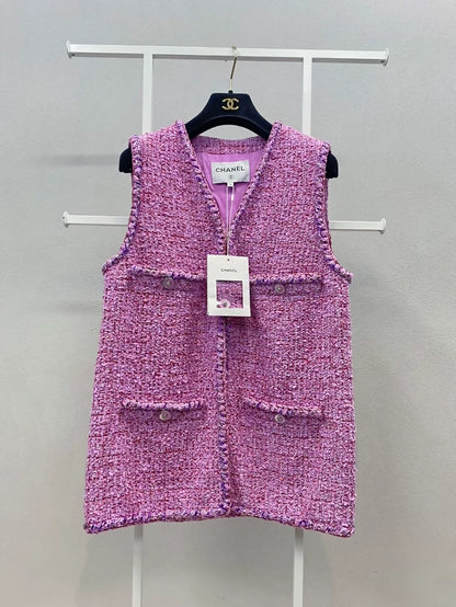 Chanel 22 pink vest jacket