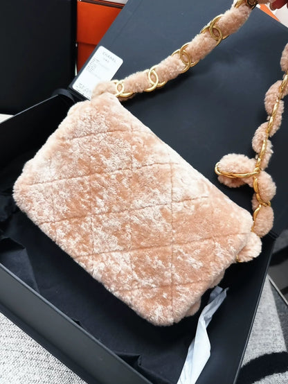 Chanel 24K orange Teddy CF shoulder bag
