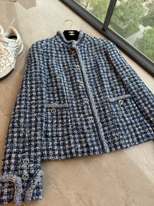 Chanel 20p bluetweed jacket