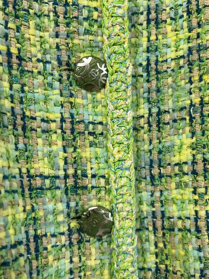 Chanel spring grass green jacket