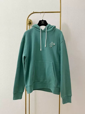 LV green hooded sweatshirt