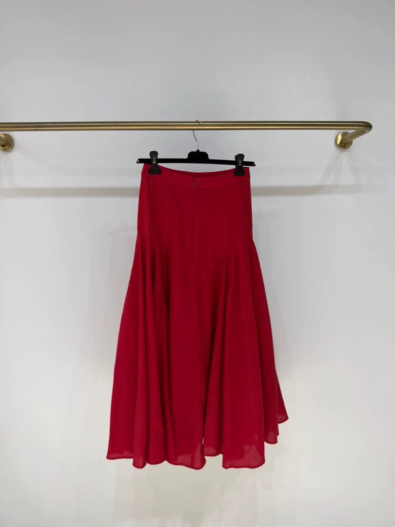 Loro Piana extra-large red skirt