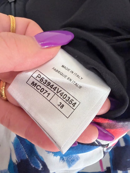 Chanel silk wide-leg trouser