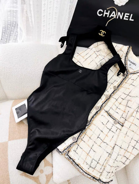 Chanel 24C Black Swimsuit size 38FR – Wararni.com