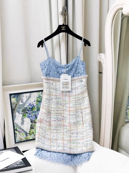 Chanel 19C Colourful tweed Jacket and Dress set