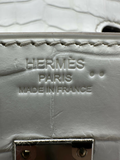 Hermes Birkin 25 Himalaya PHW stamp W 2025