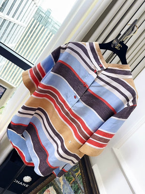 Chanel 26M Coco Beach multicolour stripoed top