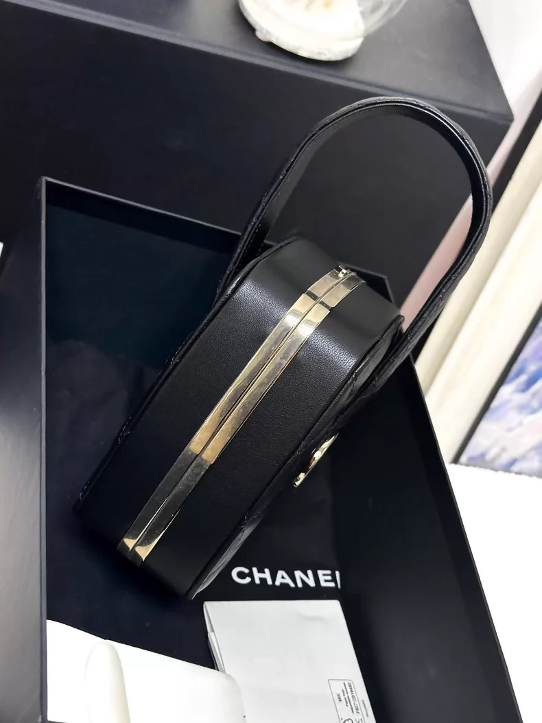 Chanel 22S black make up evening bag