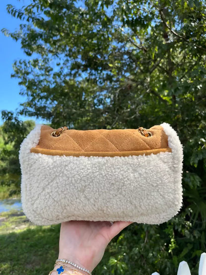 Chanel 2018 Medium Shearling Coco Neige Flap Bag