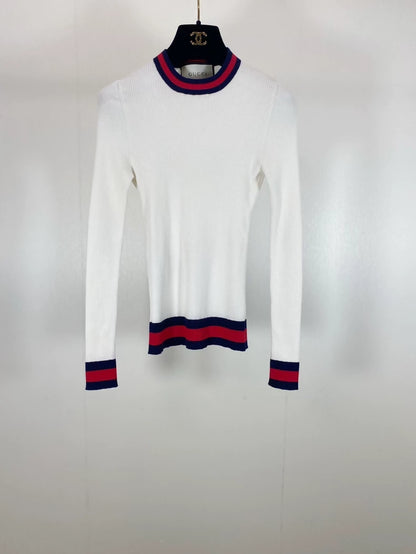 Gucci white knit top