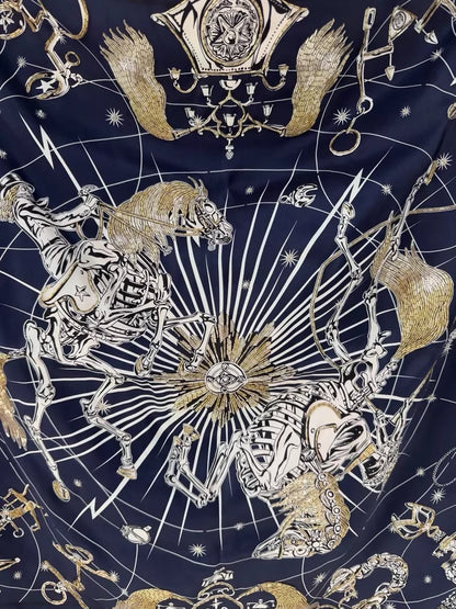 Hermes Chorus Stellarium Scarf: Designer: Daiske Nomura, 70cm