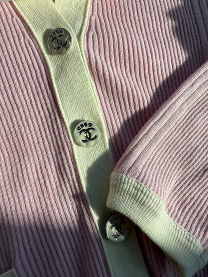 Chanel 25M coco beach pink cardigan