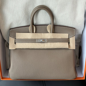 Hermès Birkin 25 Étoupe Togo Leather with Palladium Hardware