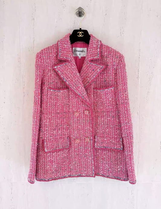 CHANEL Chanel Spring 2019 Ready-to-Wear Collection pink jacket - 34 Jacket - Used fashion item from Wararni