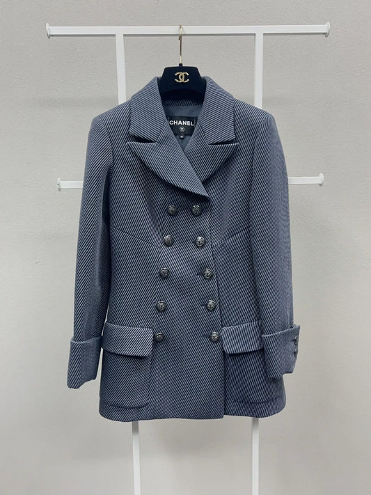Chanel 2018 dark blue jacket