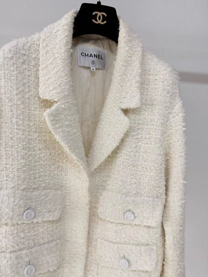 Chanel 19C white ecru jacket