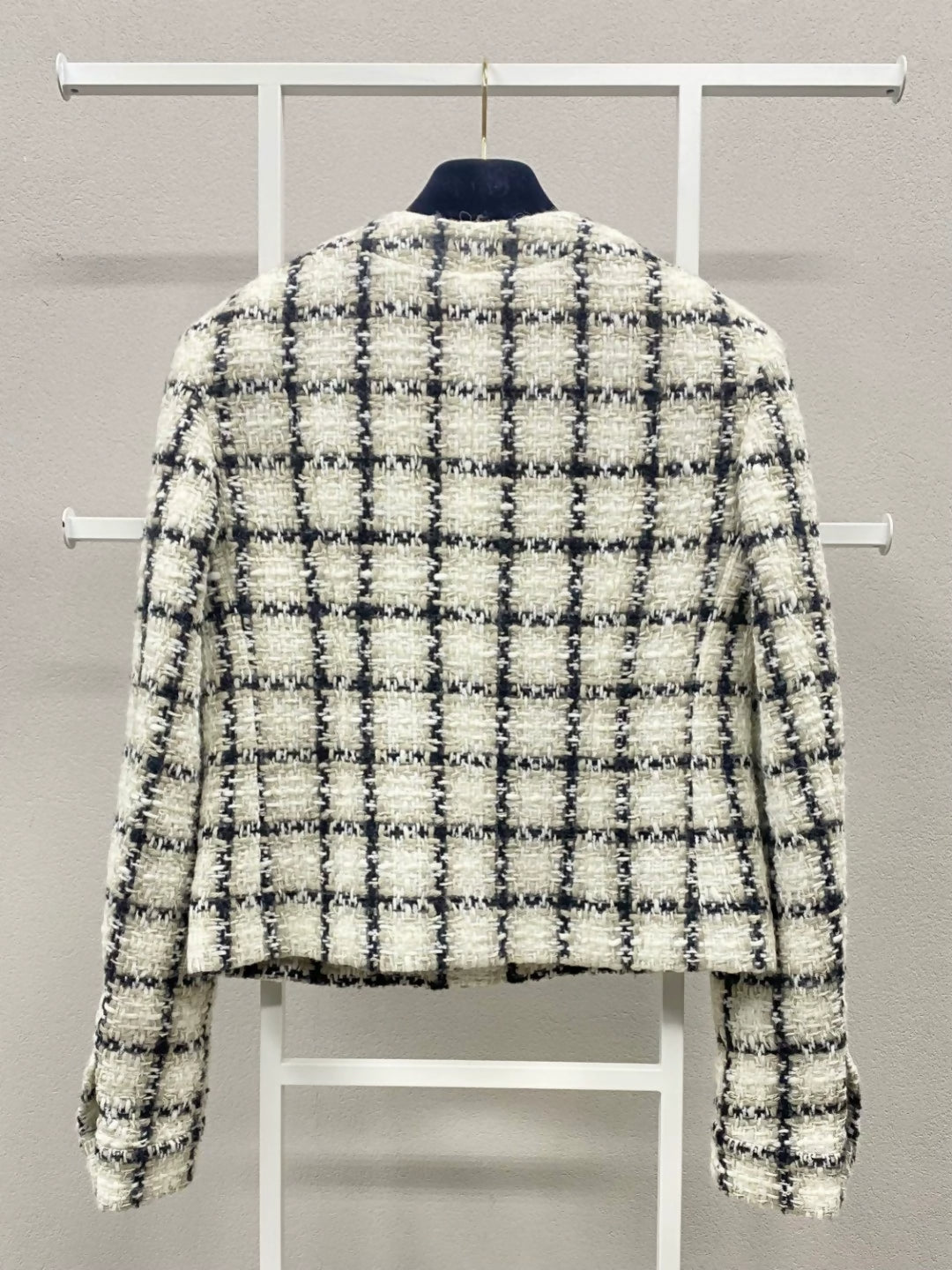 Chanel 19 black 
white tweed Jacket
