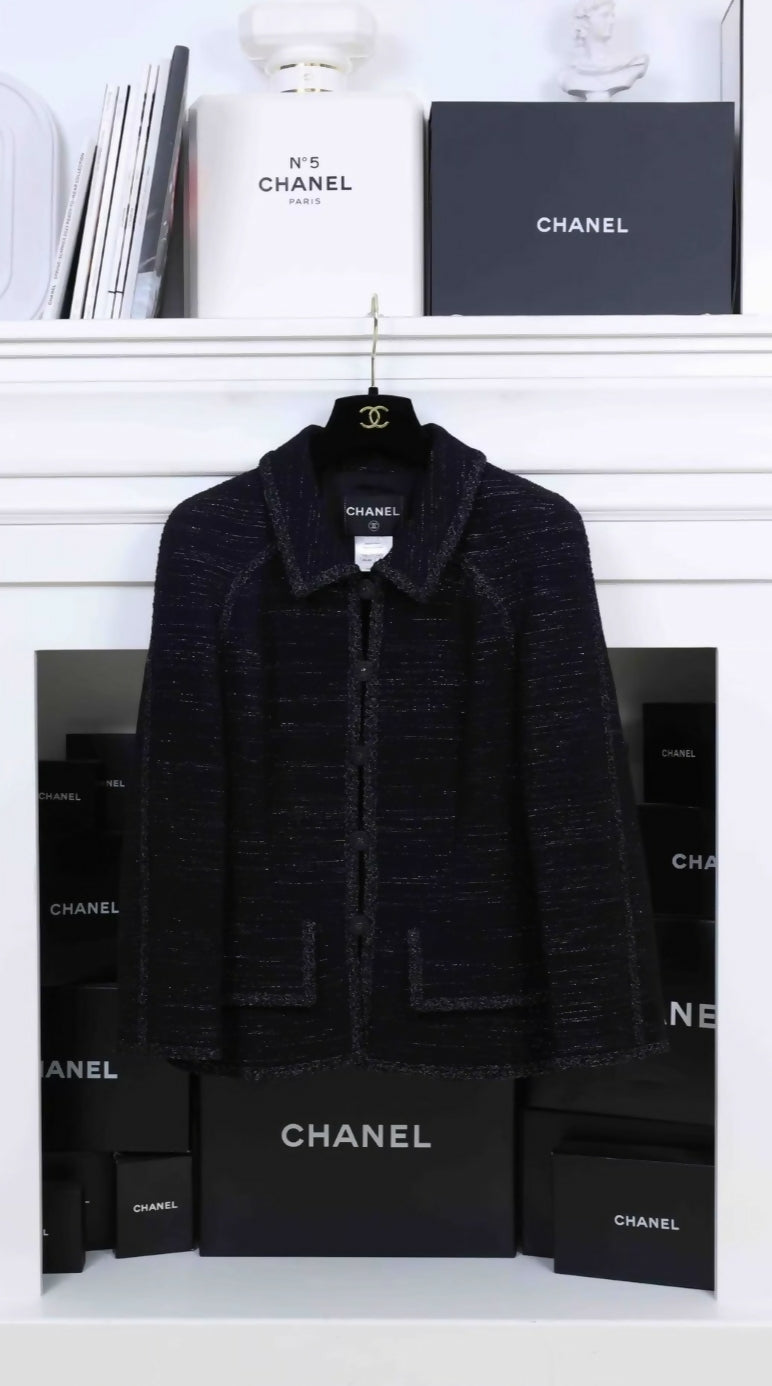 Chanel 2009 black jacket and skirt set