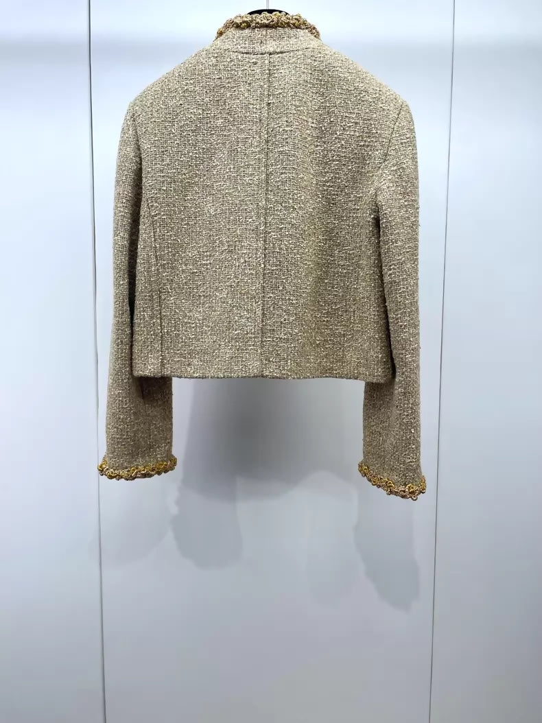 Chanel 26S gold tweed jacket