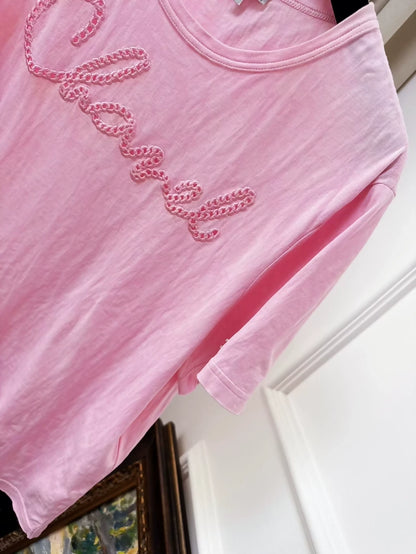 Chanel 20s pink t-shirt