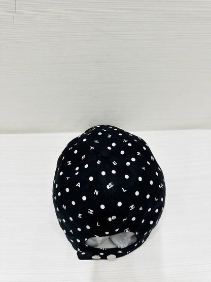 Chanel polka dot cap