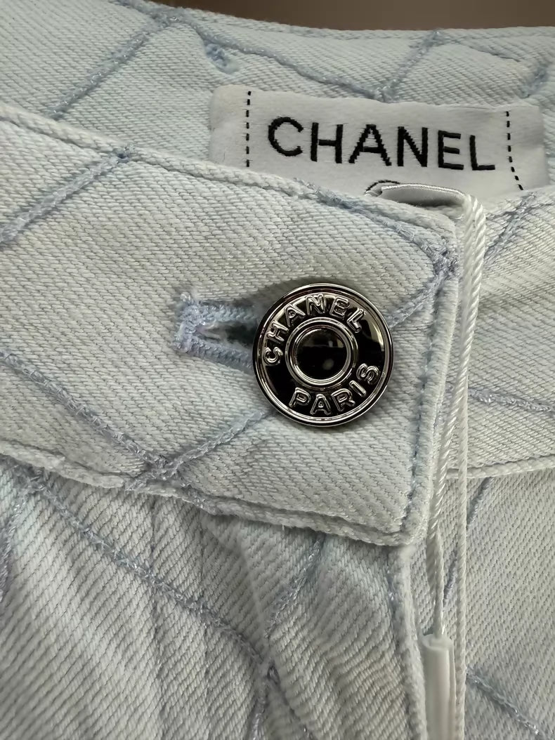 Chanel 26M denim shorts