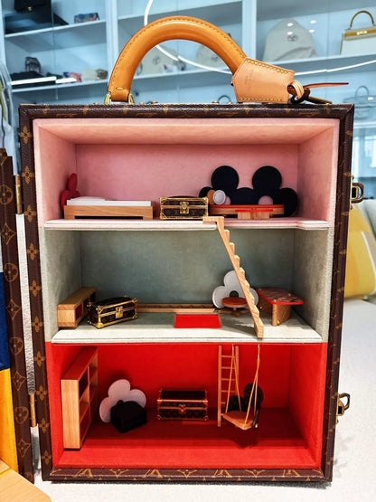 LV Louis Vuitton Vivienne dollhouse suitcase