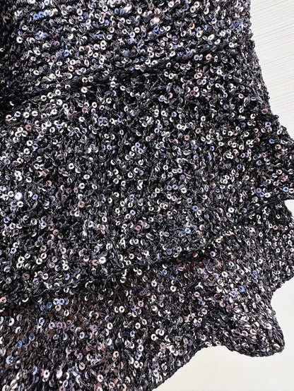 Chanel 25P Rhinestone Black Camisole F38