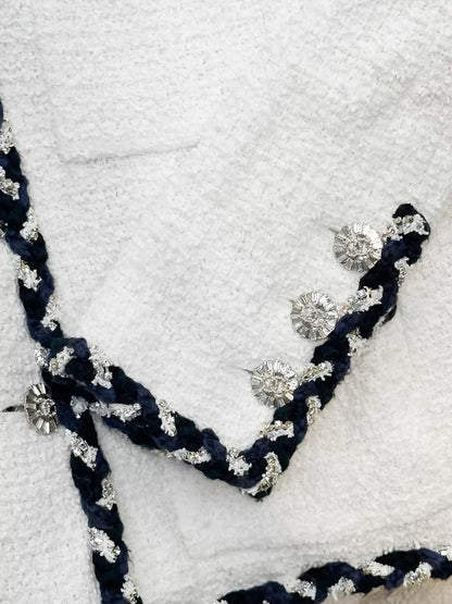Chanel 23C white tweed jacket