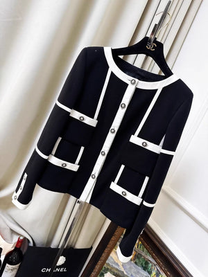 Chanel 20A black and white jacket