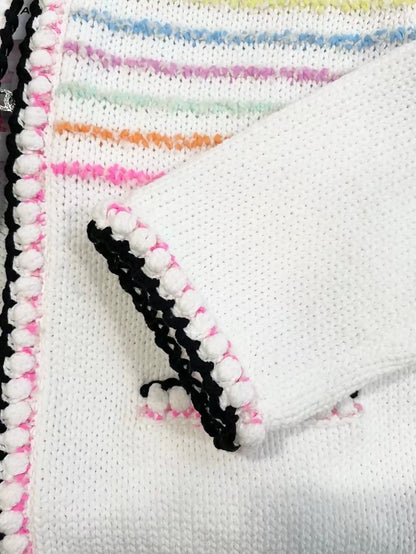 Chanel 24S White & multicolore Cardigan