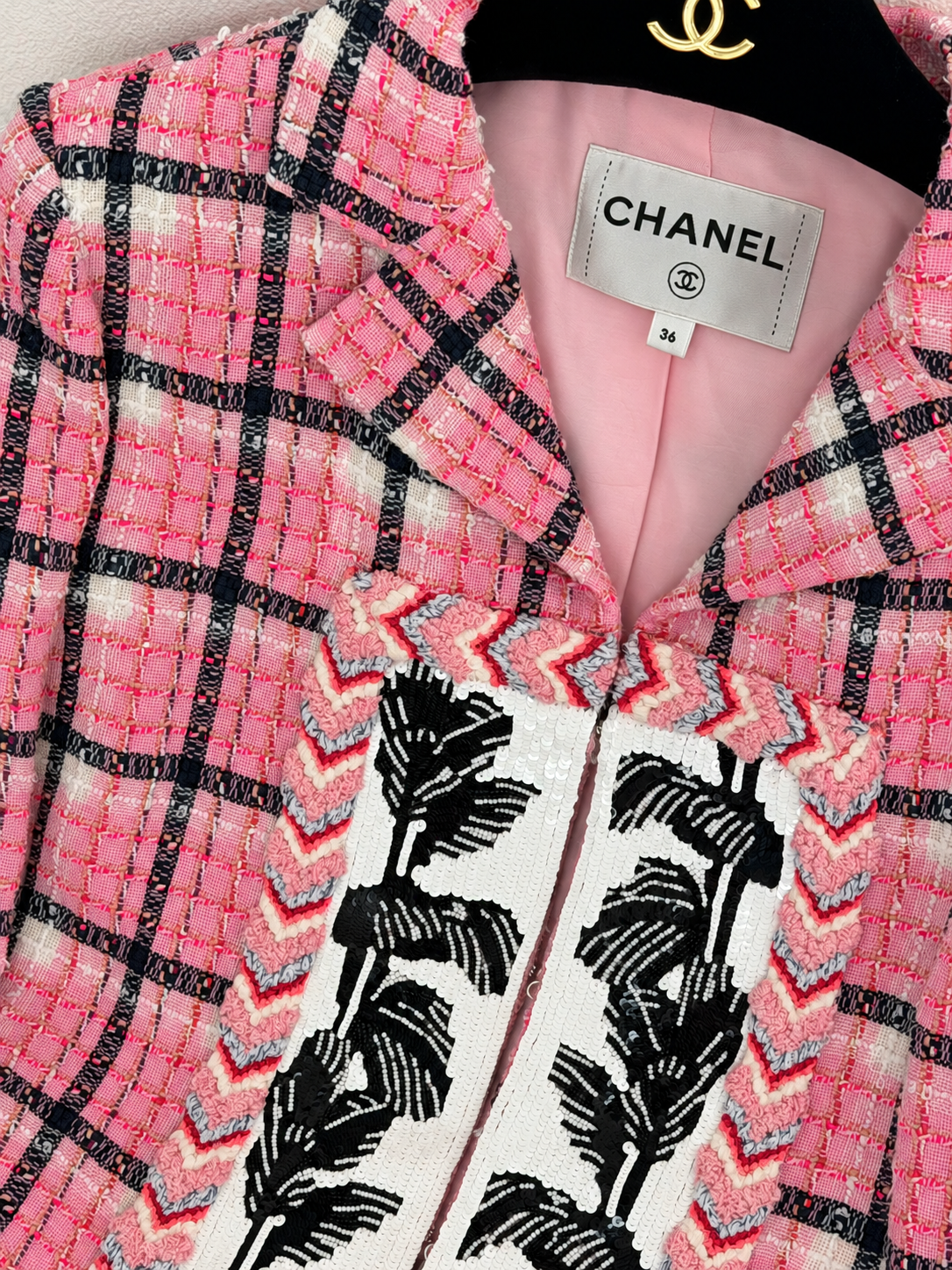 Chanel 24S pink tweed jacket