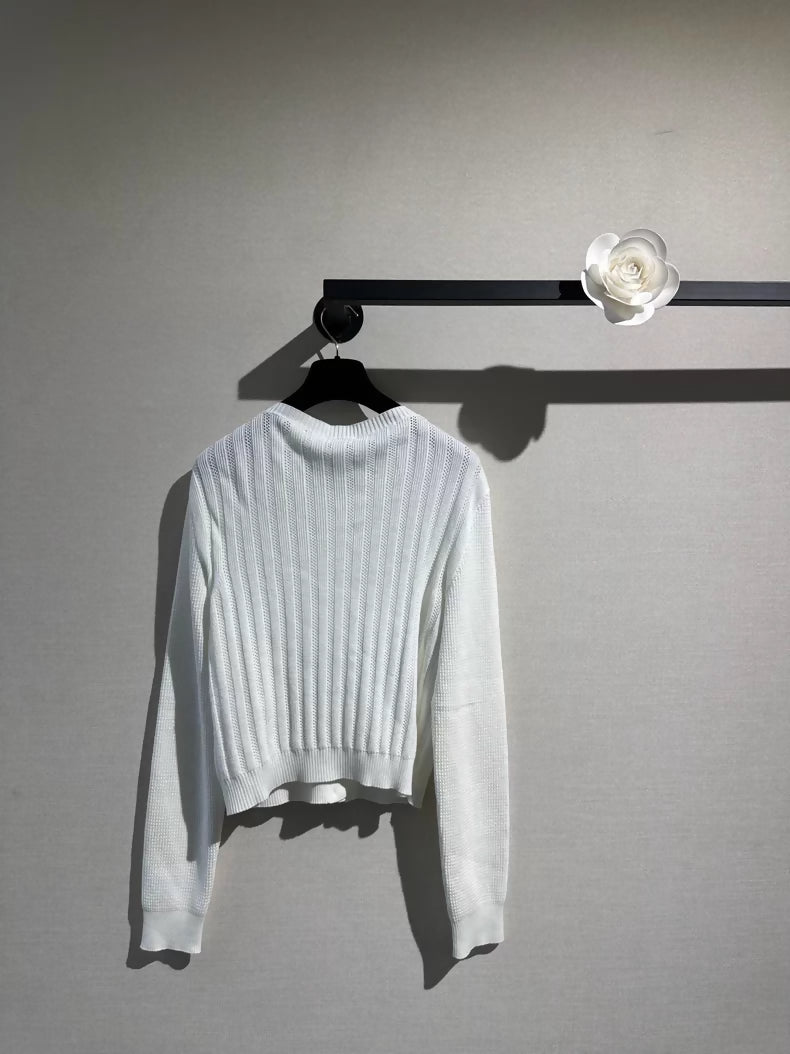 Chanel 21P off-white cardigan
