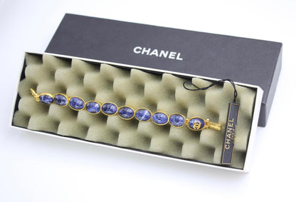 Chanel Vintage 95A Lapis Lazuli Bracelet