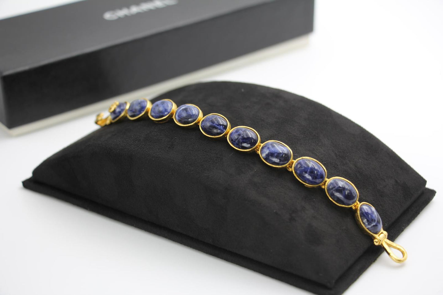 Chanel Vintage 95A Lapis Lazuli Bracelet