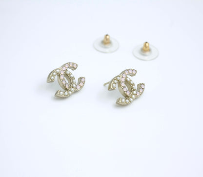 Chanel A12P Imitation Pearl Mixed White Earrings