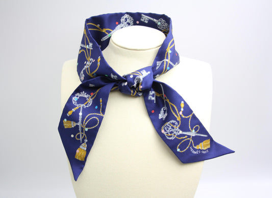 Hermès Hermes 100 Silk Les Cles A Pois Twilly Scarf - Onesize Accessories - Used fashion item from Wararni