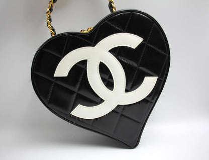 Chanel Vintage 95 Barbie Cc Heart Vanity Bag