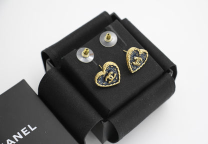 Chanel 24P Denim Love Earrings