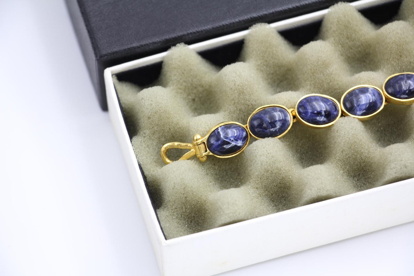 Chanel Vintage 95A Lapis Lazuli Bracelet