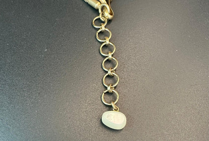 Chanel Vintage 01A Metal Mother-Of-Pearl Cc Twisted Necklace