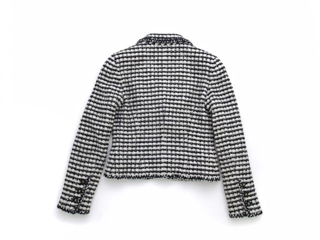 1997 Black And White Tweed Jacket