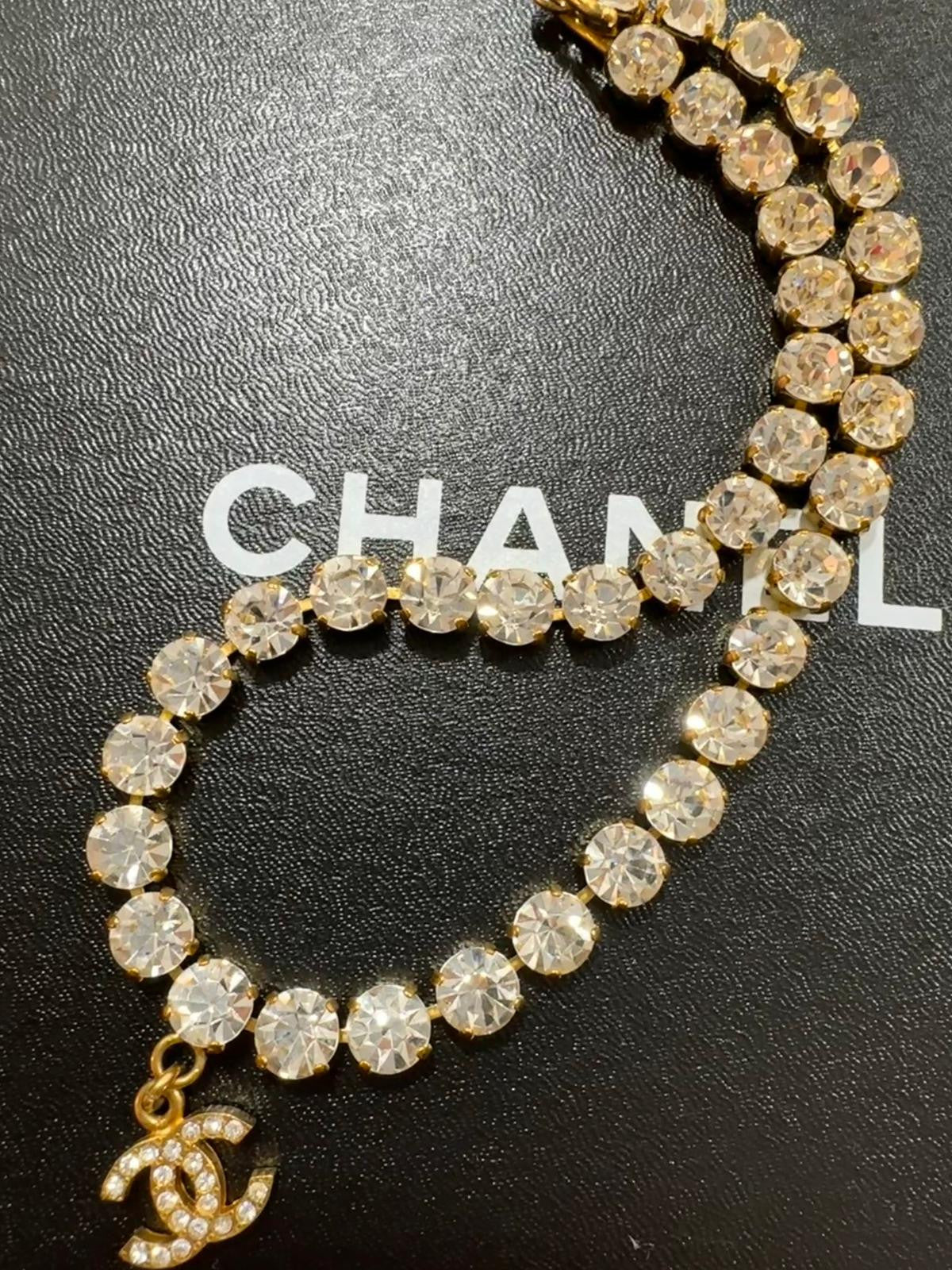 CHANEL Chanel Vintage 95P Rhinestone Barbie Necklace - Onesize Fashion Jewellery - Secondhand luxury from Wararni