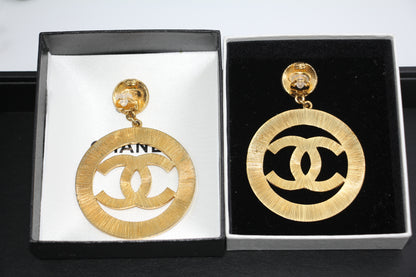 Chanel Logo Earrings