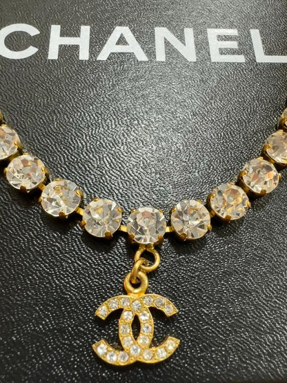 Chanel Vintage 95P Rhinestone Barbie Necklace