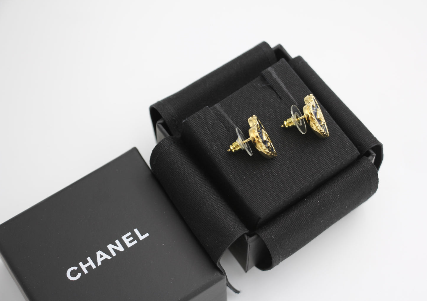 Chanel 24P Denim Love Earrings