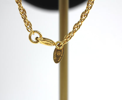 Chanel Vintage 81 85 Gold Plated Chain Clavicle Necklace