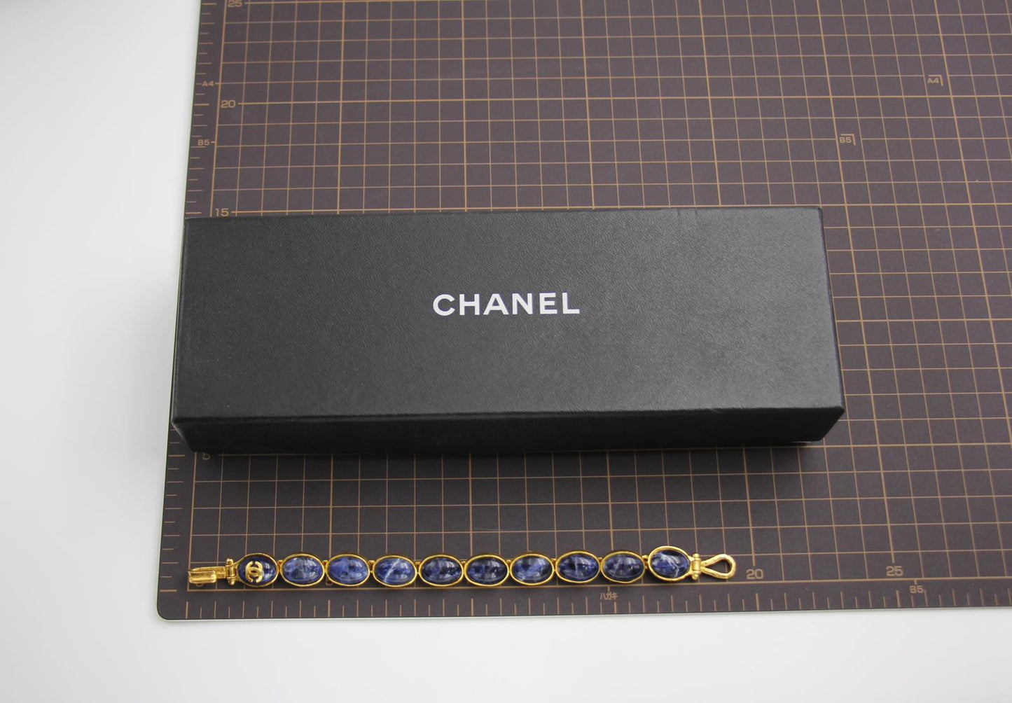 Chanel Vintage 95A Lapis Lazuli Bracelet