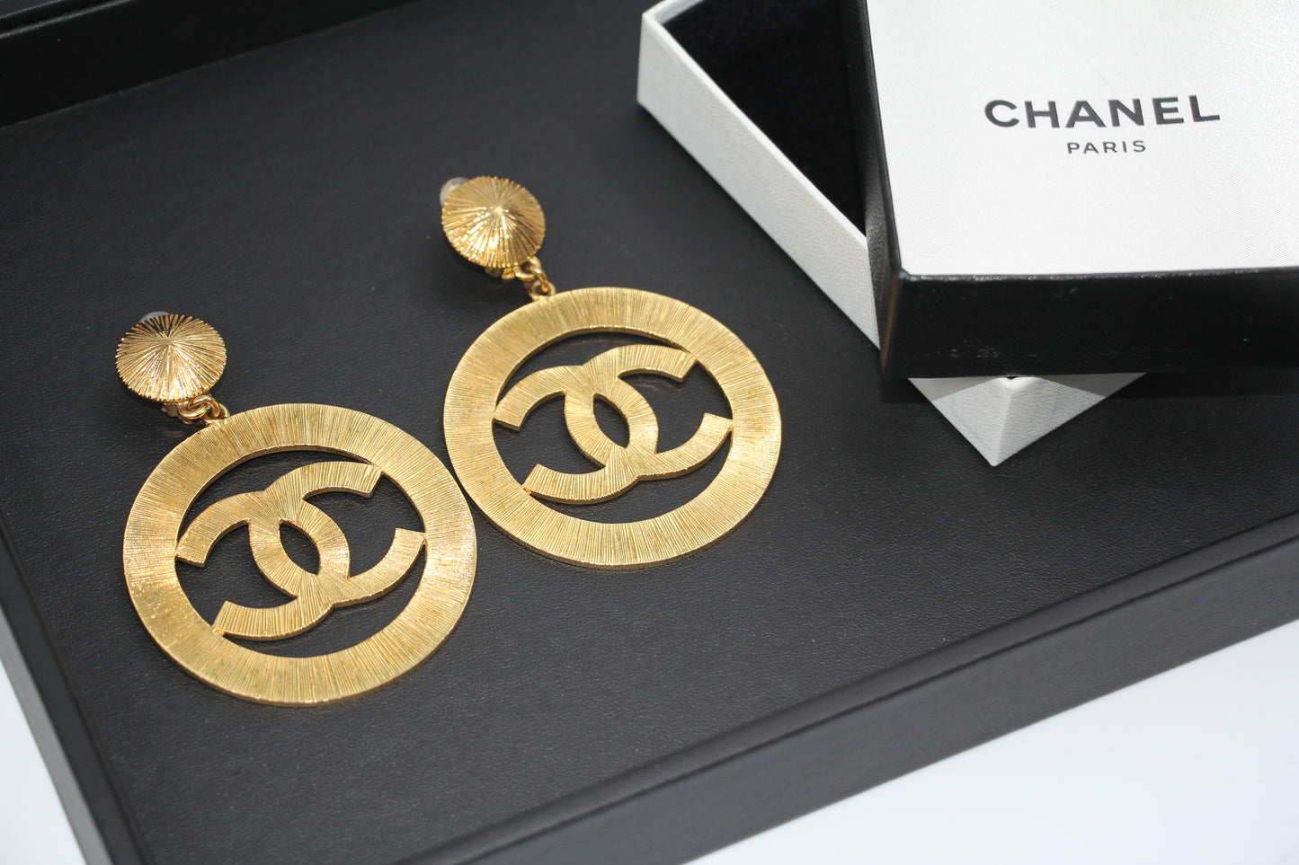 Chanel Logo Earrings