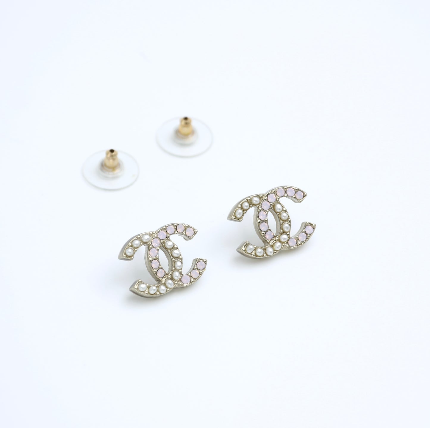 Chanel A12P Imitation Pearl Mixed White Earrings